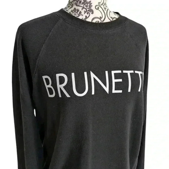 Brunette the Label Brunette Classic Sweatshirt Women's S/M Effortless Casual - Picture 5 of 14